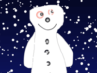 Snowman in the Snow [sent 14,343 times | viewed 49,827 times]