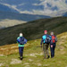 Trio walking